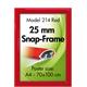 9413152 326142 Plakatramme Snap 25 mm,Rød 50 x 70 cm 